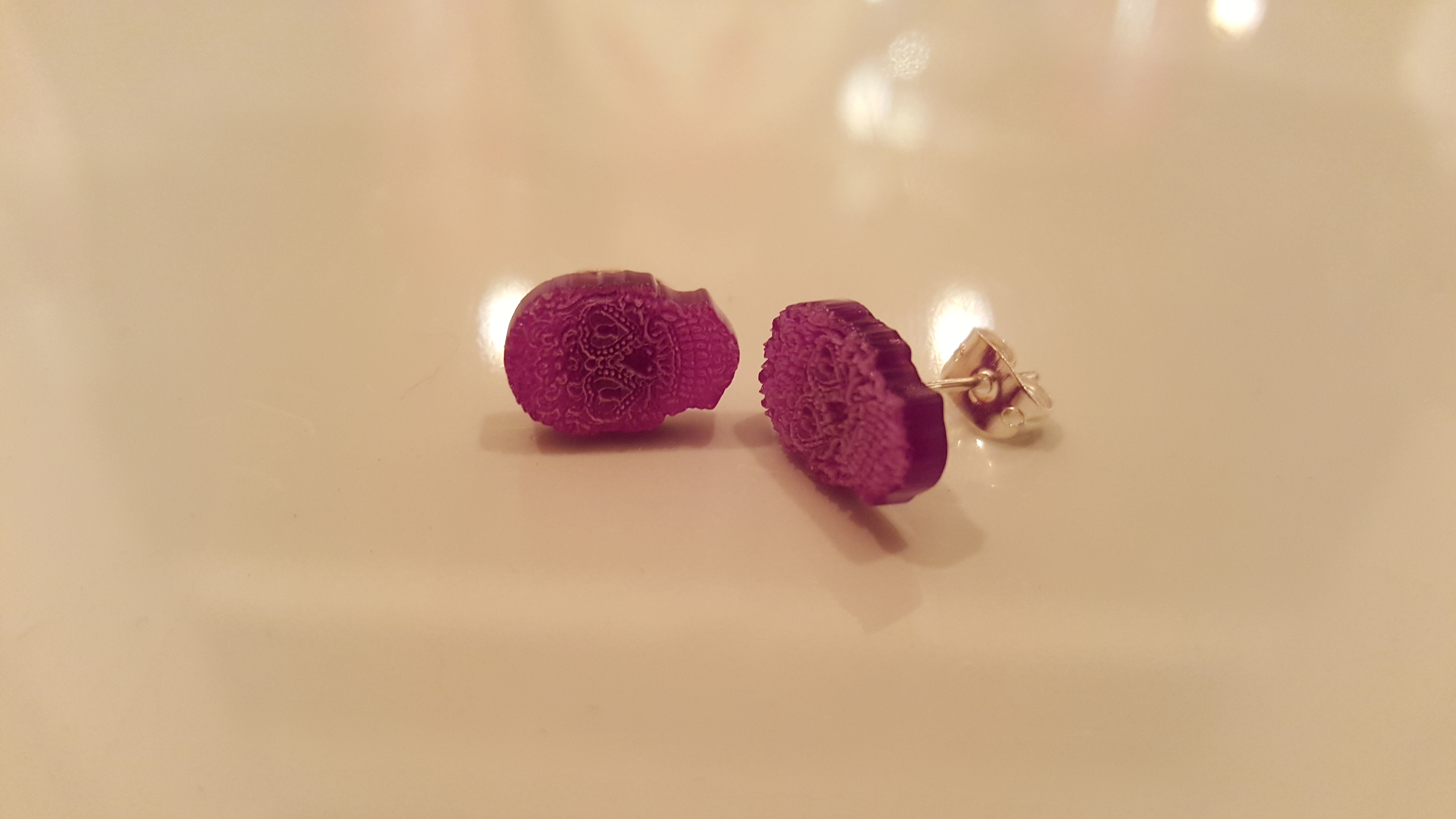 candy skull studs