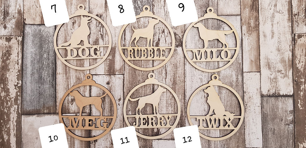 Thumbnail: Dog Christmas decorations tree bauble