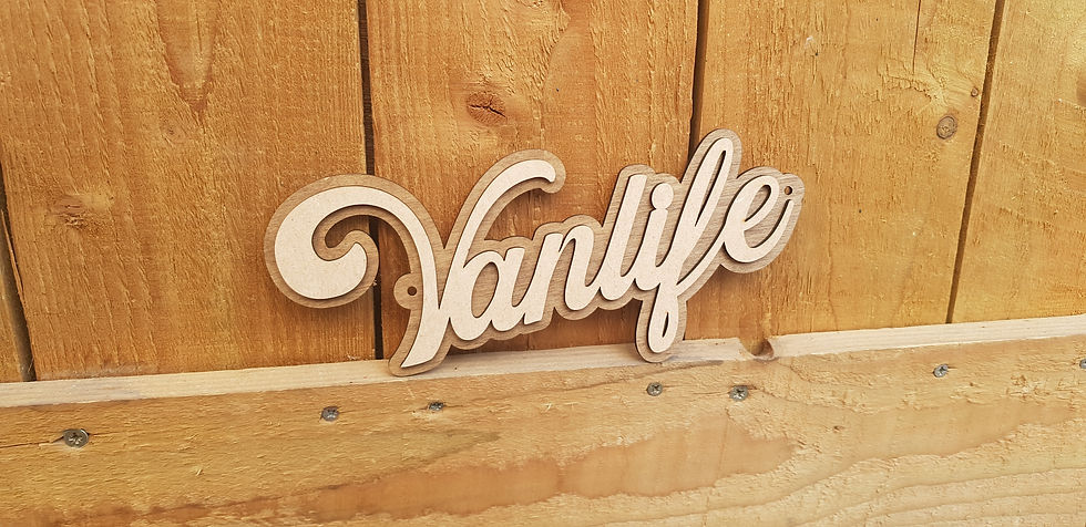Thumbnail: vanlife wall art wooden