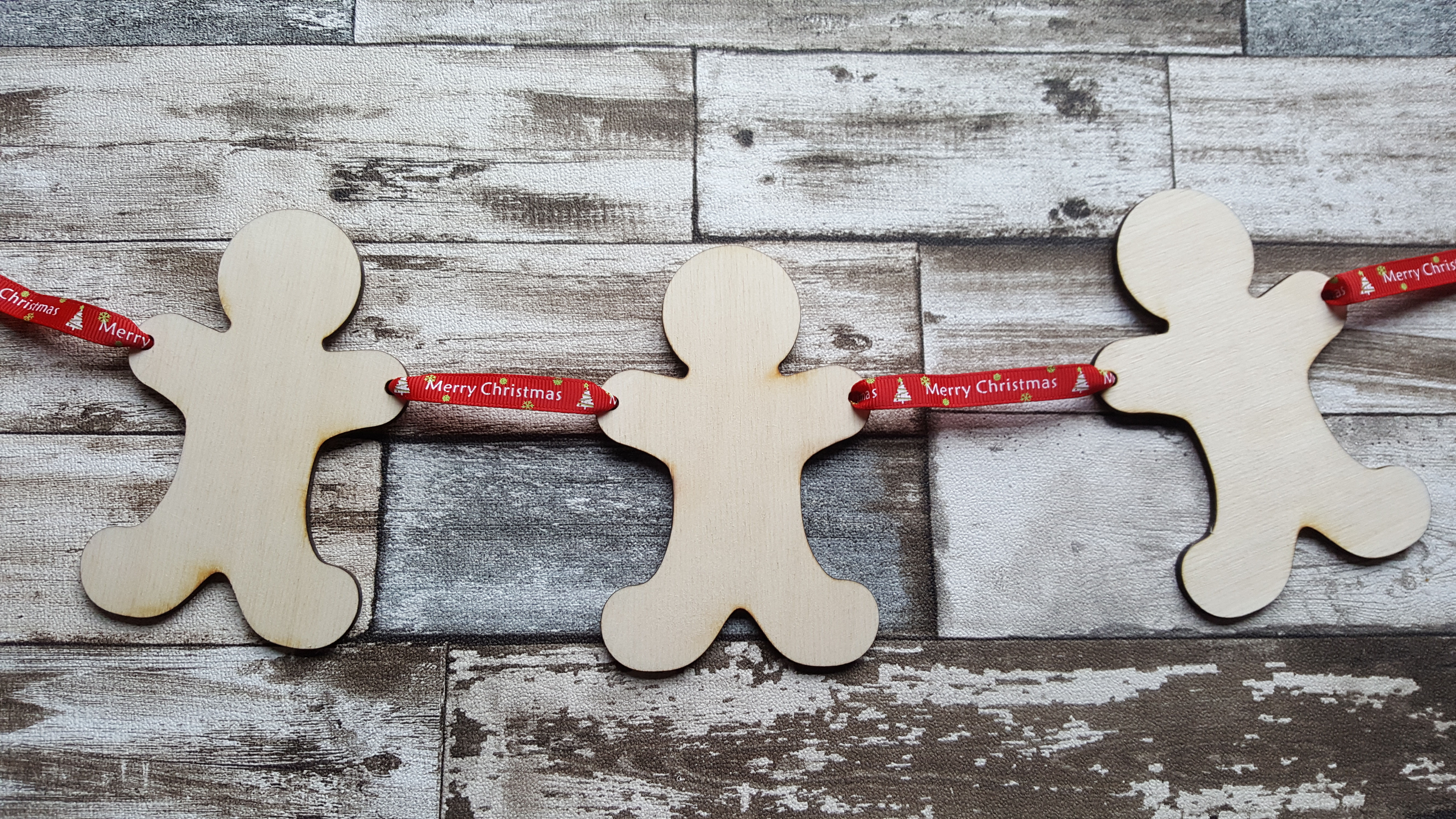 gingerbread man bunting blanks
