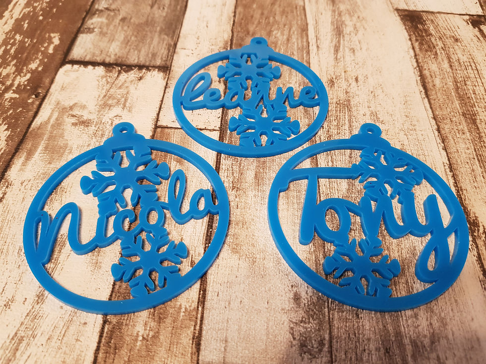 Thumbnail: acrylic name bauble