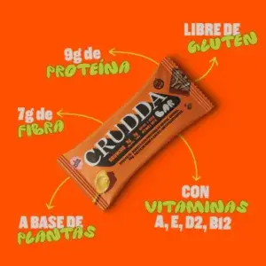 BARRITA PROTEICA «CRUDDA BAR» BROWNIE 40GR