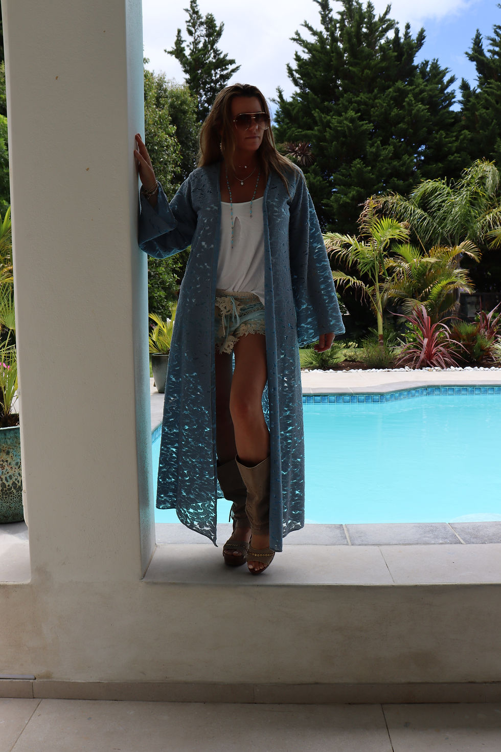 Thumbnail: Blue Goddess Boho kimono