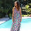 Thumbnail: Purple printed boho maxi dress