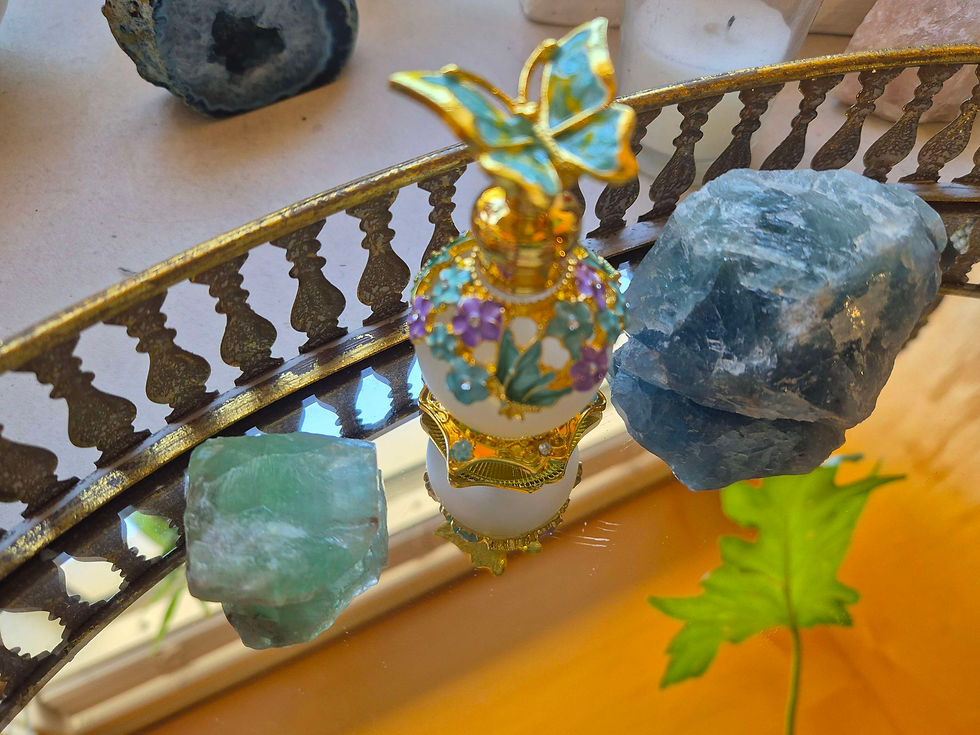 Thumbnail: blue and purple mini butterfly perfume bottle