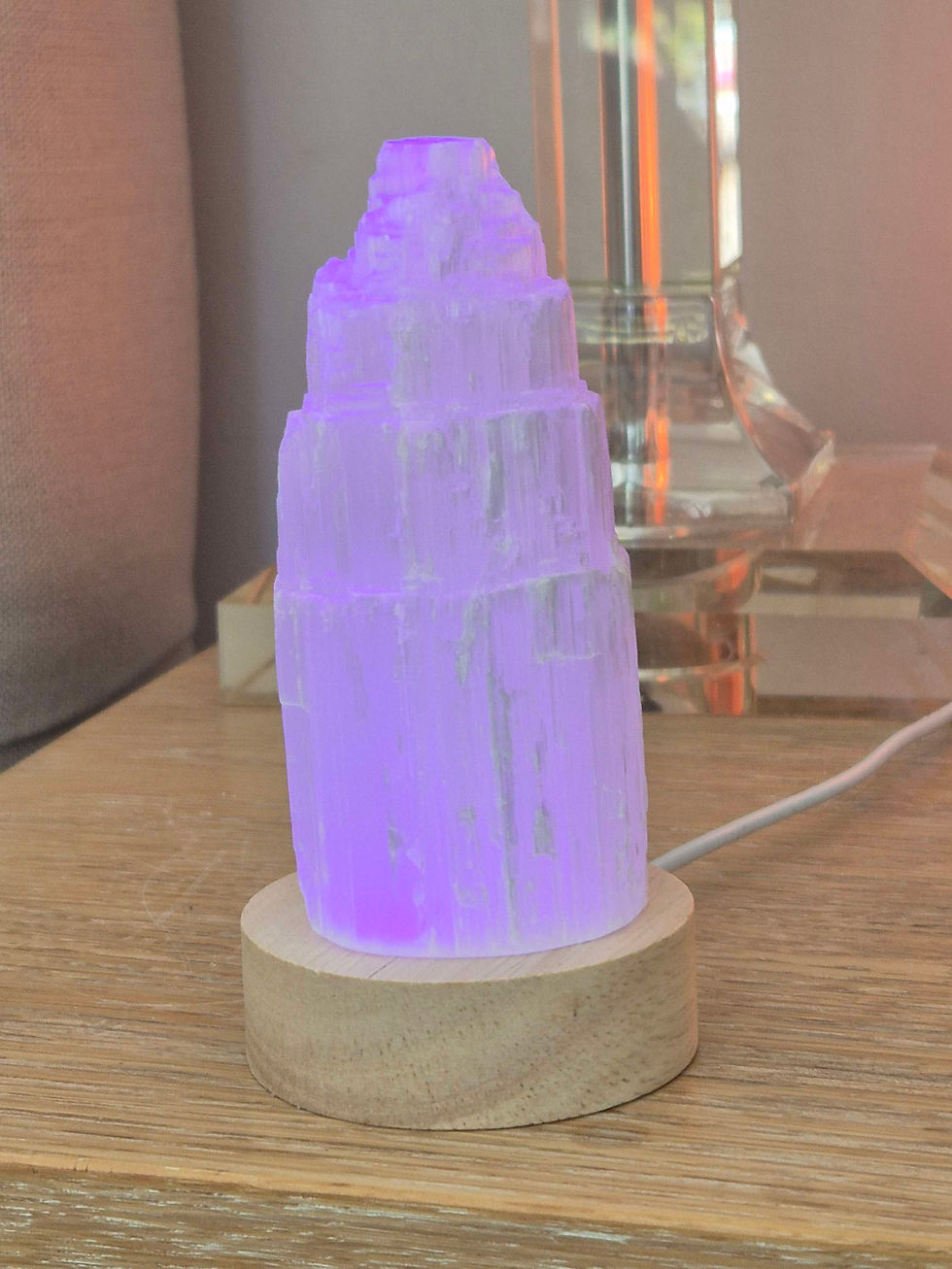 light up selenite crystal