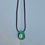 Thumbnail: Green shell leather necklace
