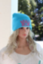 blue beach bum beanie