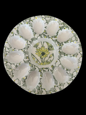 Daisy Egg Plate