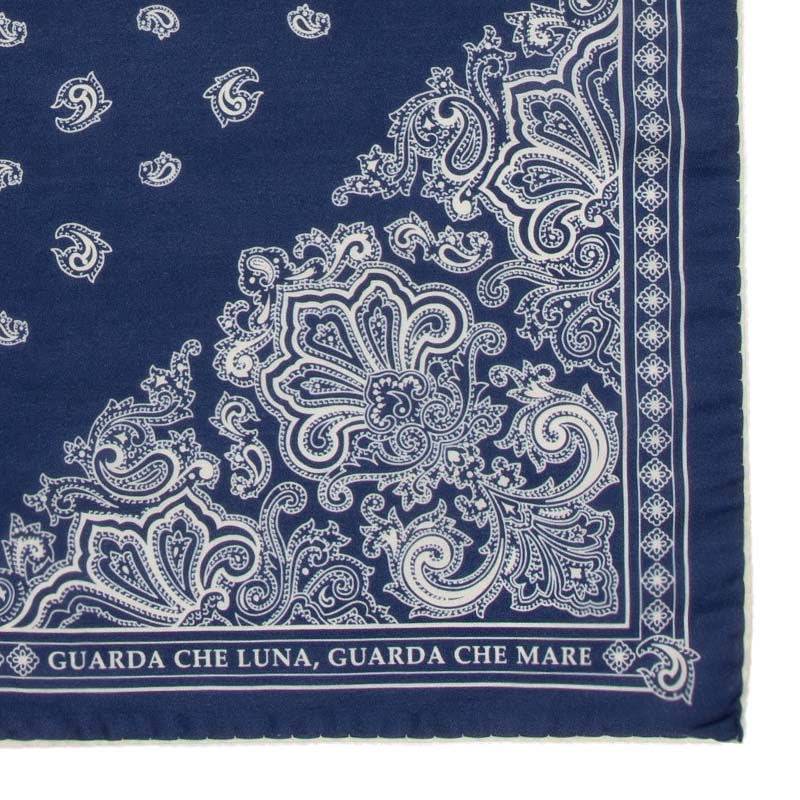 Hình thu nhỏ: Guarda che Luna - Blue Cotton & Silk Bandana