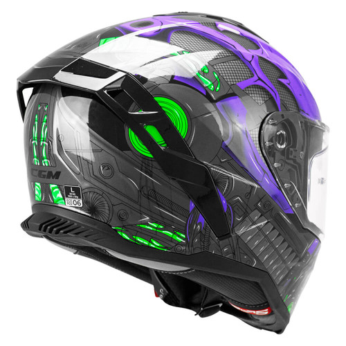 Full-Face CGM 363G SHOT RACE Anthracite Red Matt Ece