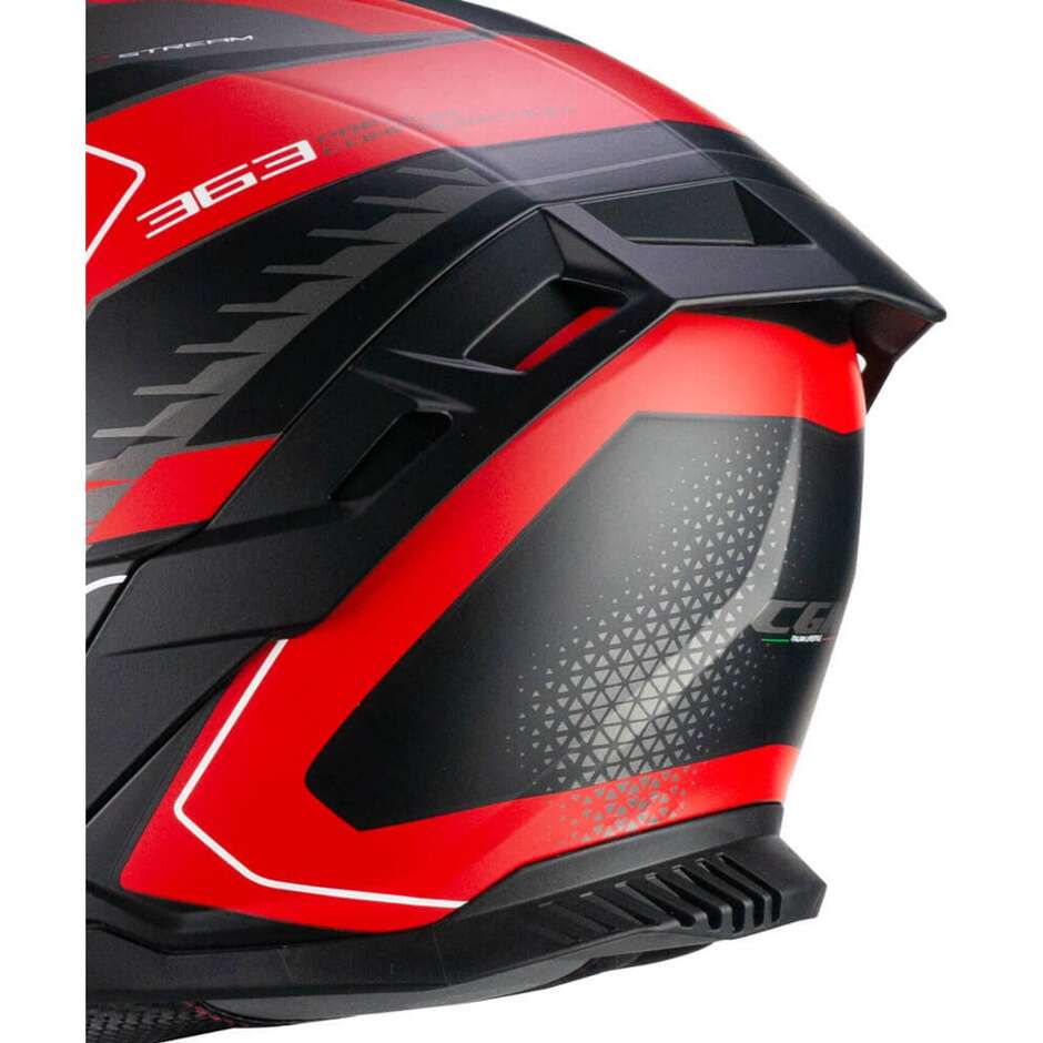 Miniatura: Casco CGM integrale 363 Shot Race antracite rosso