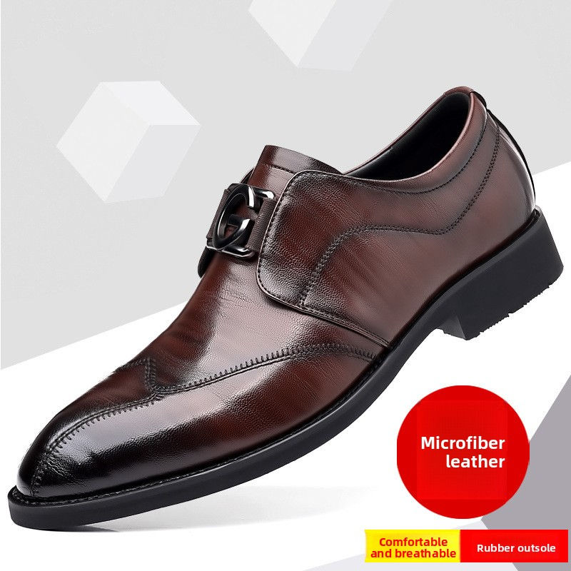 Thumbnail: Formal leather shoes, British casual shoes for men
