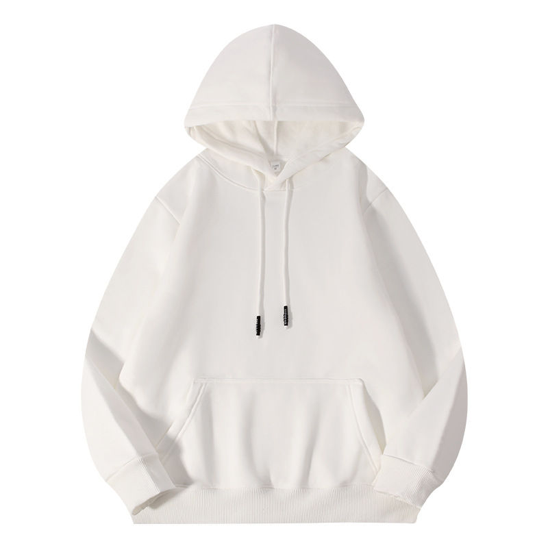 Thumbnail: Thick-fiber hooded cotton long-sleeved hoodie