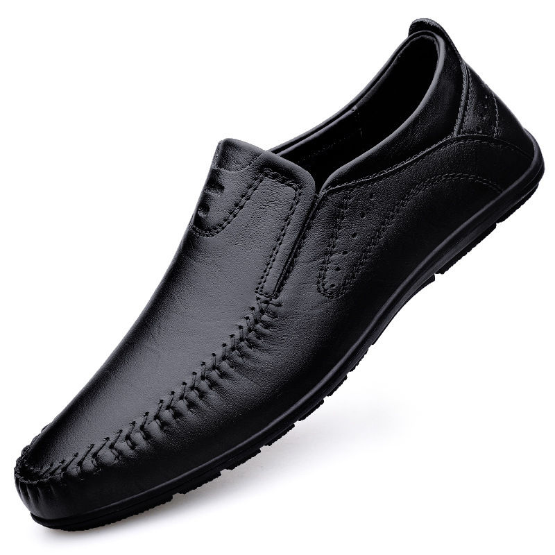 Thumbnail: Men Casual Leather Driving Shoes
