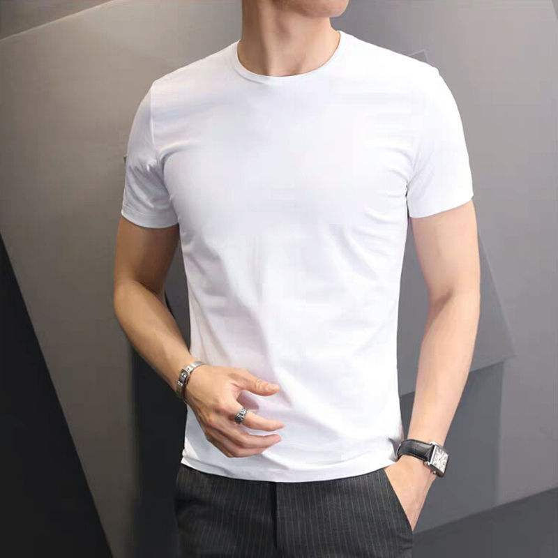 Thumbnail: Thin printed short-sleeved T-shirt for men