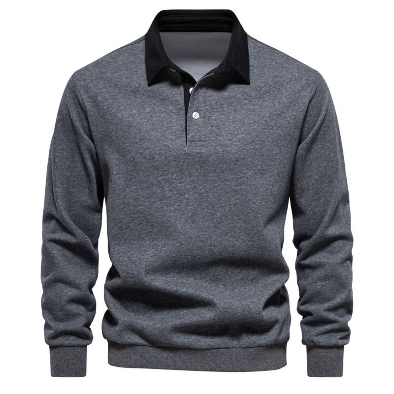 Thumbnail: Long-sleeved Polo-neck t-shirt