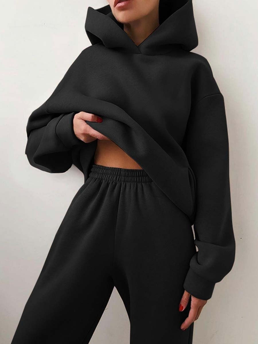 Thumbnail: Womens Long Sleeve Sweatshirt Pants Set