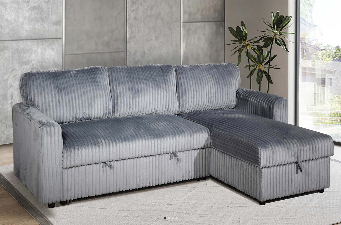 IF9025 reversable bed sectional with storage chaise 
