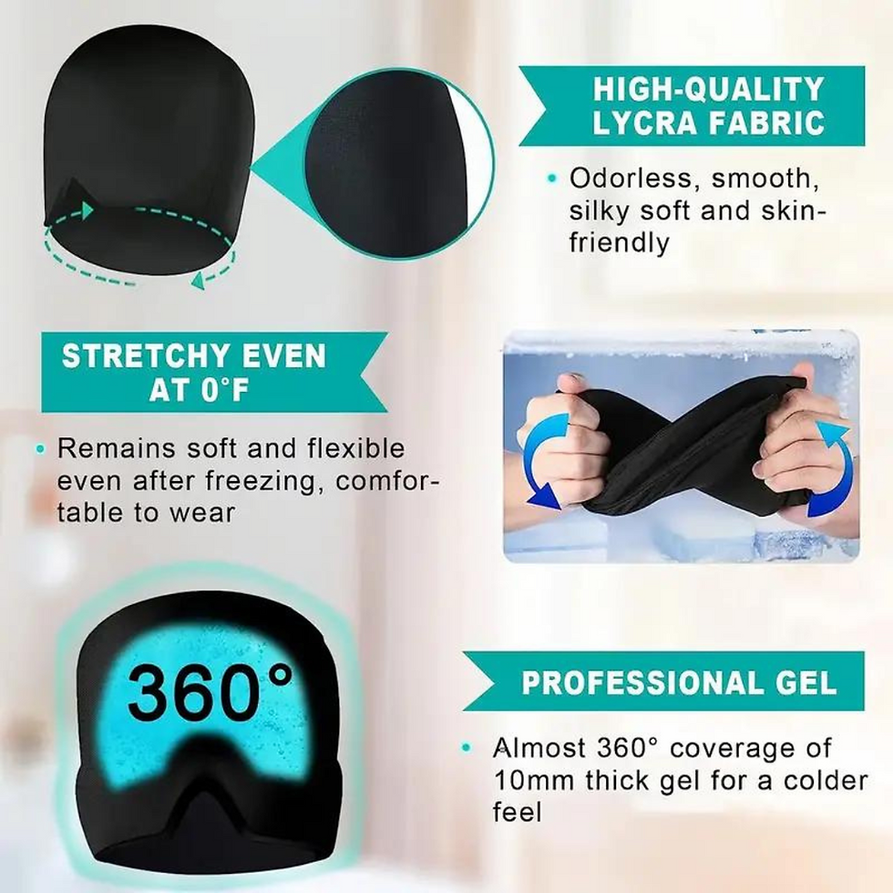 Miniatura: Gorro de gel para aliviar el dolor de cabeza