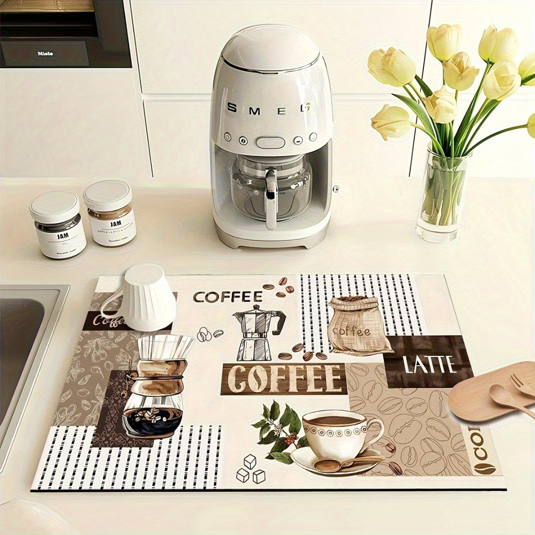 Tapete para máquina de café