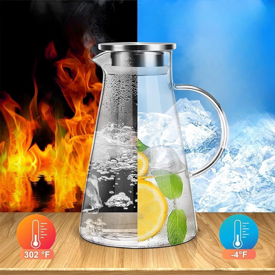 Jarra de vidrio de borosilicato