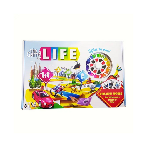 Hasbro Gaming The Game of Life, juego de mesa familiar para 2-4 jugadores, juego de interior para niños de 8 años y más, peones en 6 colores