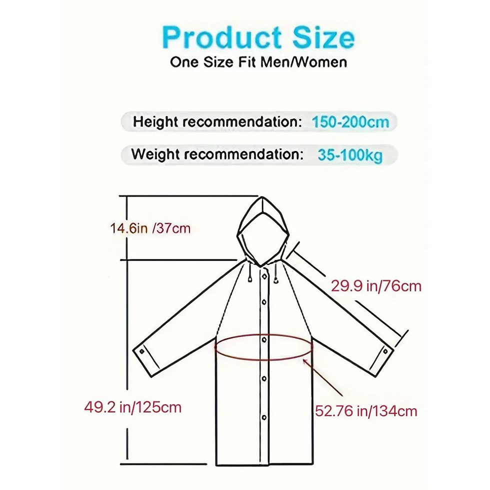 Miniatura: Poncho para lluvia