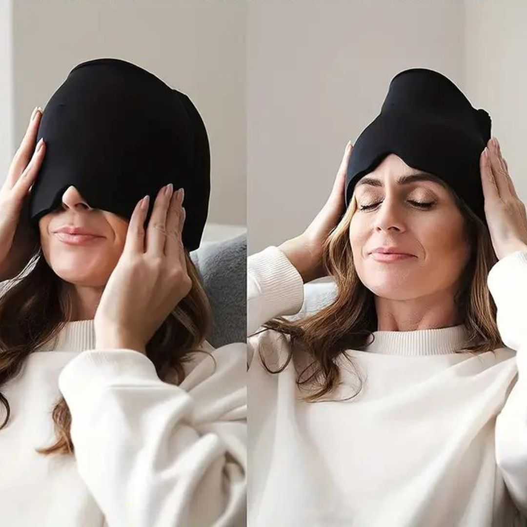 Gorro de gel para aliviar el dolor de cabeza