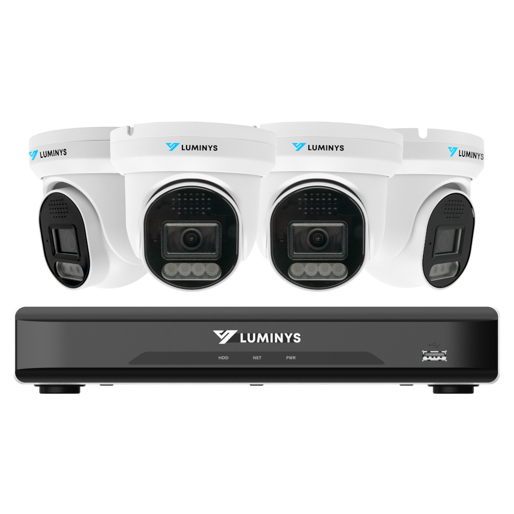 4 Channel LumiLux Lite IP Kit with Network Video Recorder Included
