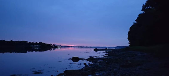 Spring sunrise over Salem Harbour