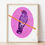 Thumbnail: Violet Cuckoo Print, unframed