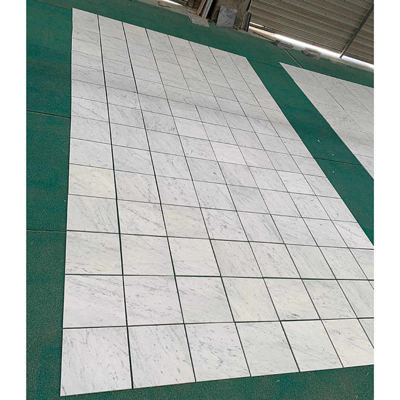 Thumbnail: Honed Carrara White Marble Tiles