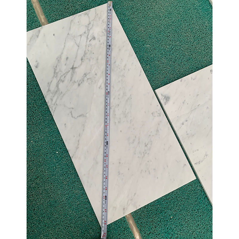 Thumbnail: Honed Carrara White Marble Tiles