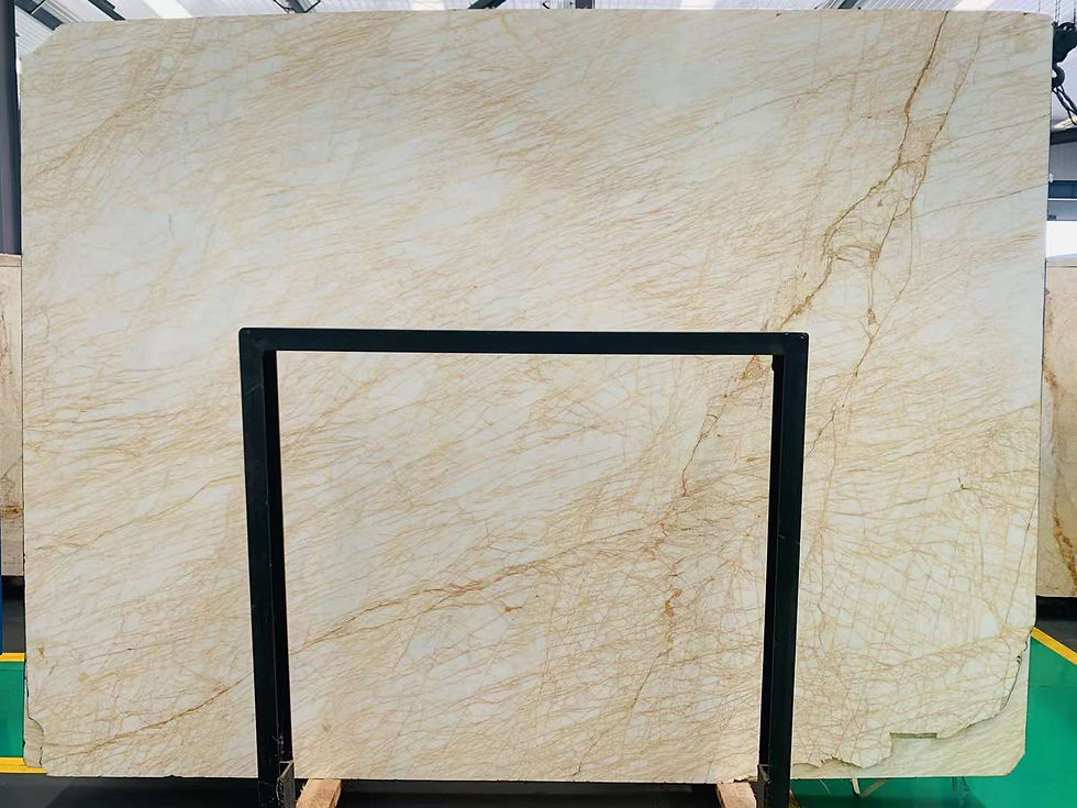 Golden Spider White Marble