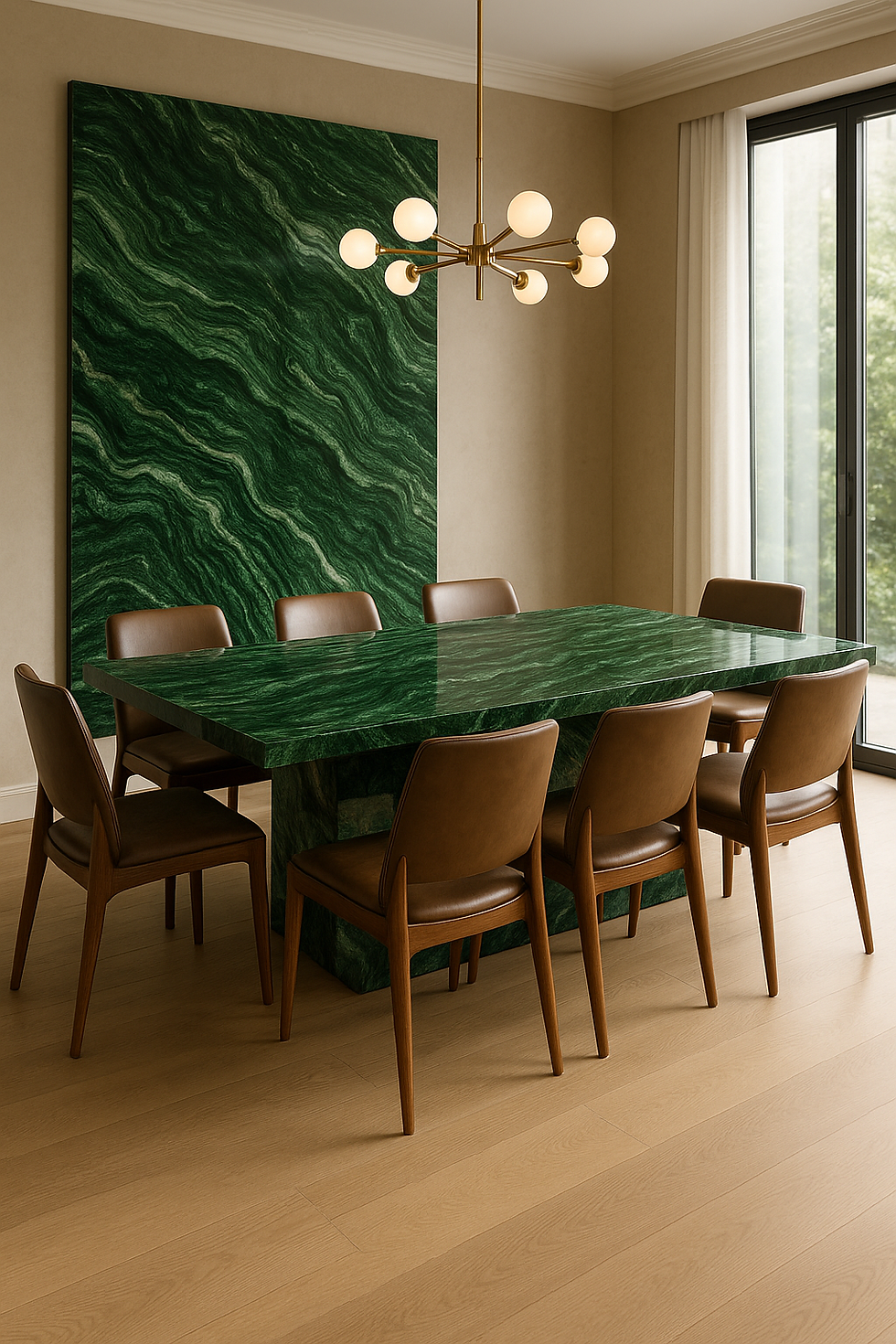Thumbnail: Verde Lapponia Green Marble Slab – Exotic Norwegian Luxury Stone