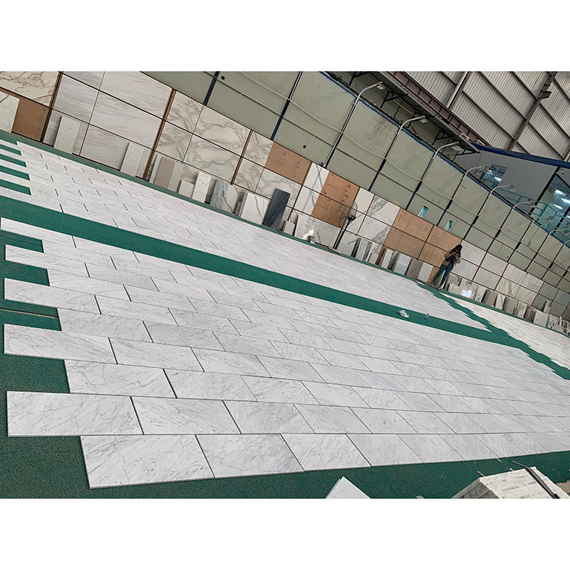 Thumbnail: Honed Carrara White Marble Tiles