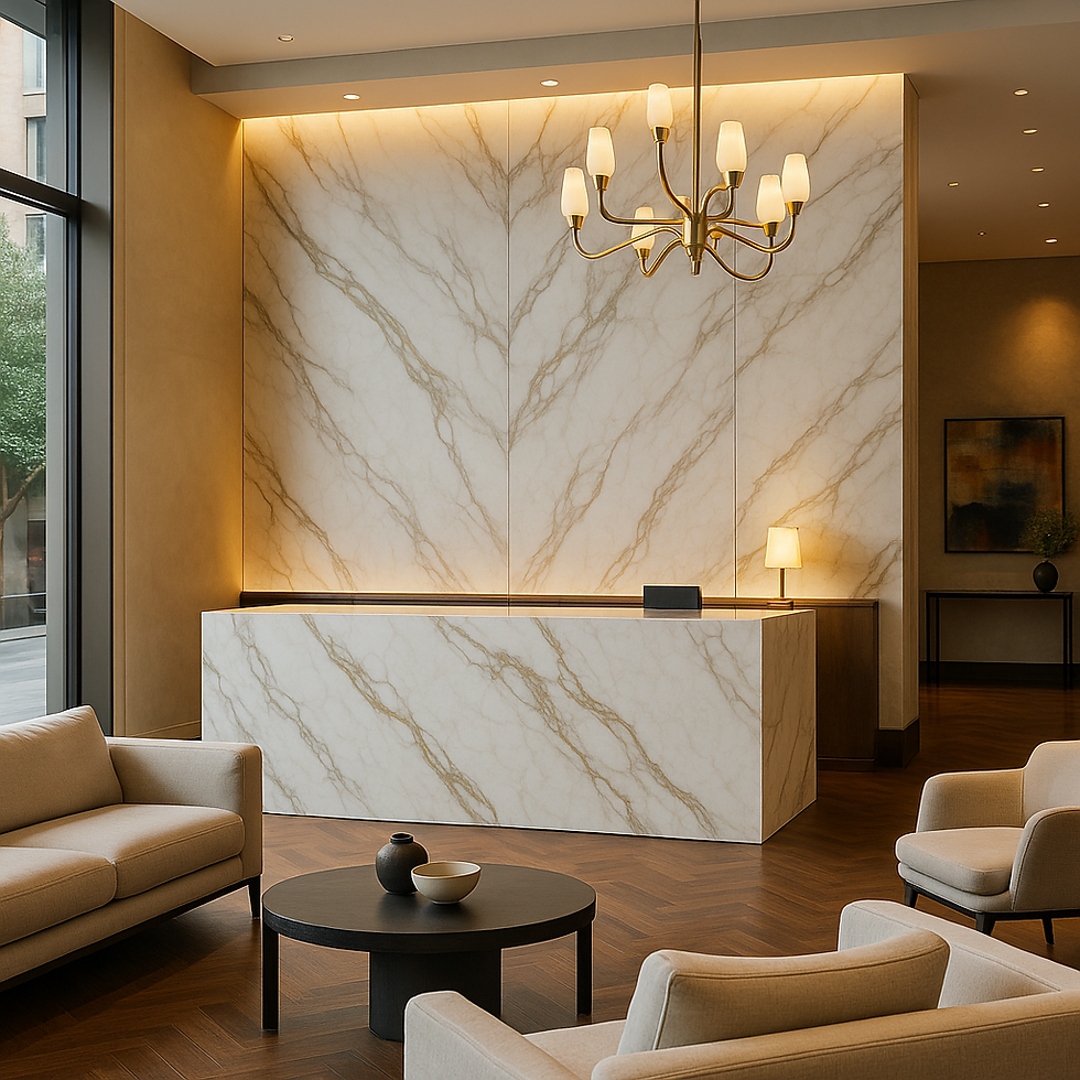 Thumbnail: Calacatta Gold Quartz Countertop Slab