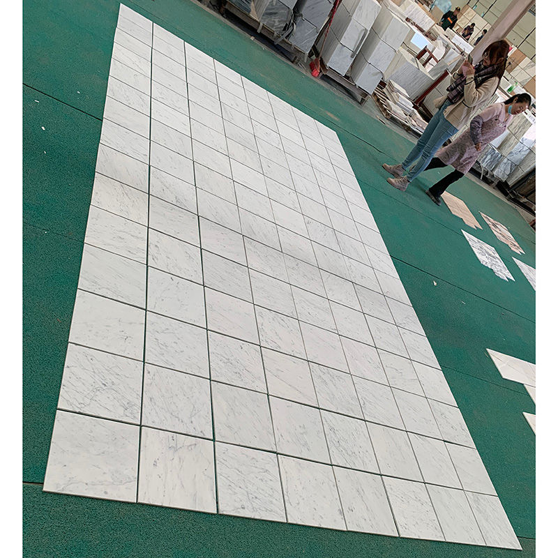 Thumbnail: Honed Carrara White Marble Tiles