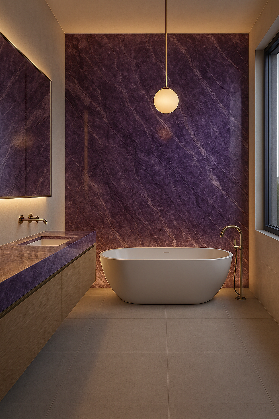 Thumbnail: Imperial Amethyst Purple Quartzite Slab – Luxury Natural Stone