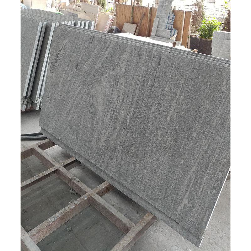 Thumbnail: Kuppam Green Granite – Flamed & Brushed Antique‑Finish Slabs / Tiles