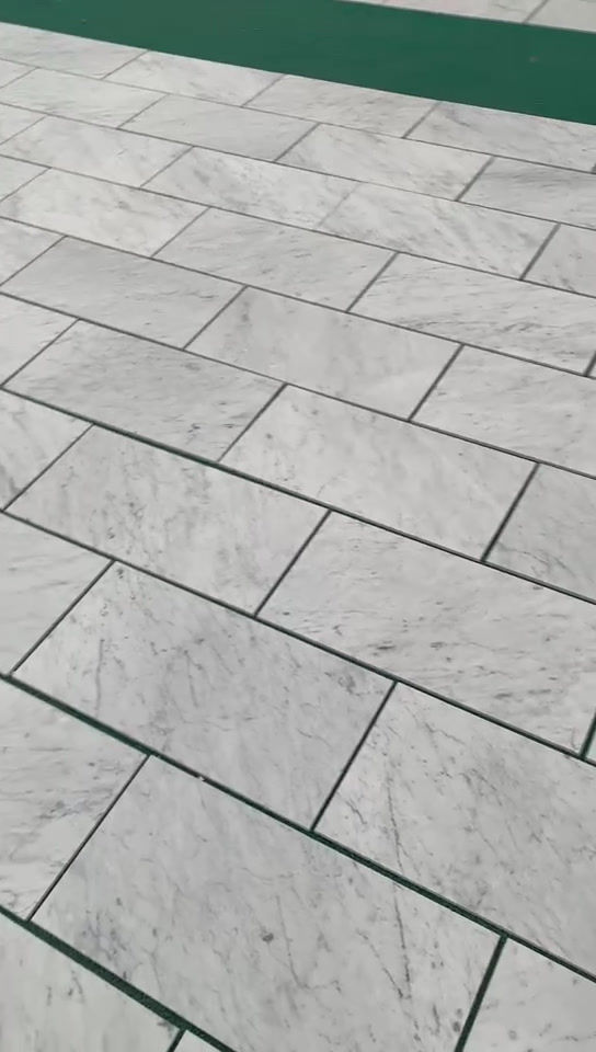 Thumbnail: Honed Carrara White Marble Tiles