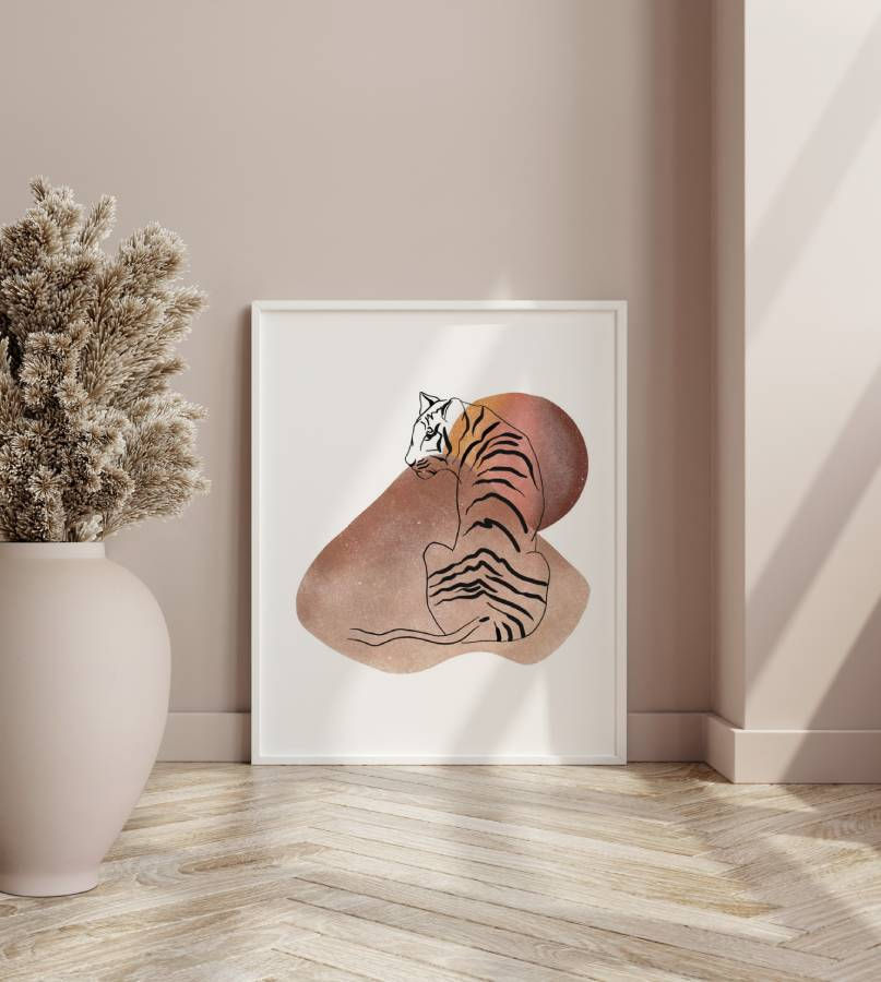 Thumbnail: Abstract line art - tiger