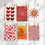 Thumbnail: Boho  prints set of 10 - Red - Set 1