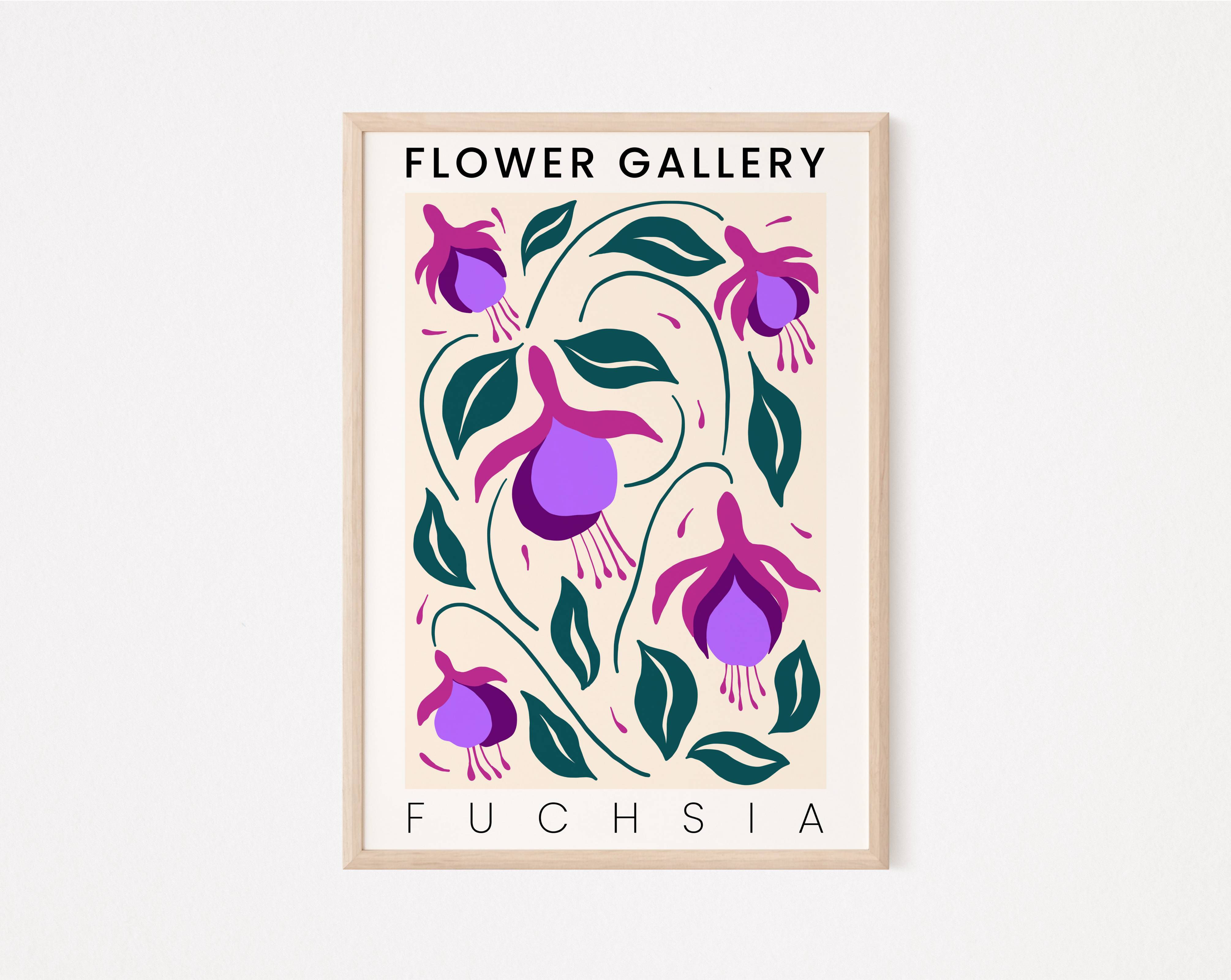 Contemporary floral art - Fuchsia