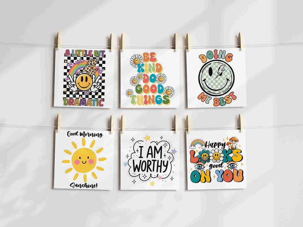 Thumbnail: Motivational prints set of 10 - Retro
