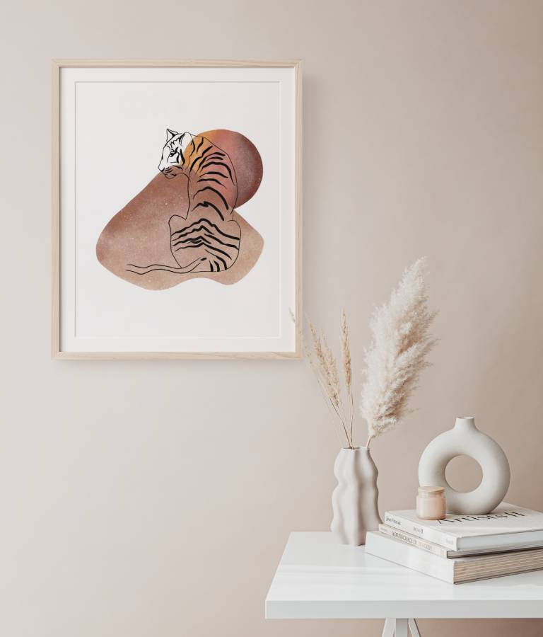 Thumbnail: Abstract line art - tiger