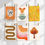 Thumbnail: Boho  prints set of 10 - Orange - Set 2