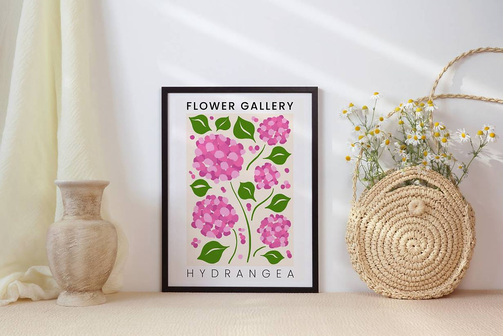 Thumbnail: Contemporary floral art - Hydrangea