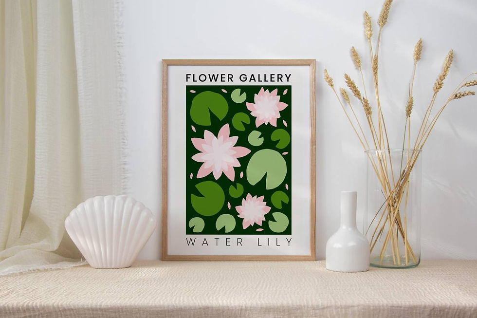 Thumbnail: Contemporary floral art - Water Lily